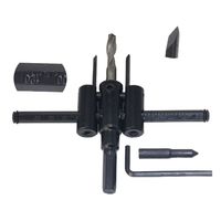 Scie cloche réglable 30-120 mm (1-3/16" à 4-3/4"), outil de perçage robuste à double lame pour le travail du bois
