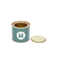 Boîte en métal pour emballage de grains de café ronds, boîte en métal pour emballage de poudre de café, boîte en métal avec couvercle hermétique
