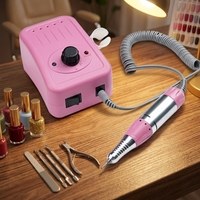 JD2500 Perceuse à ongles électrique populaire, moteur ABS brossé, prise US/EU, portable, multifonctionnelle, professionnelle pour manucure