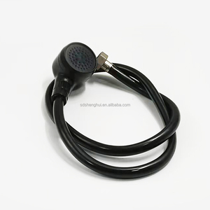 Ensemble de pommeau de douche et tuyau flexible en caoutchouc noir abordable pour bac à <span class=keywords><strong>shampoing</strong></span> – Vente en gros - Product Image 3