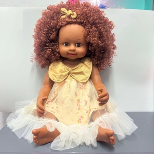 Poupée réaliste noire bon marché en gros, 22 pouces, 55 cm, poupée reborn pour filles, bébé en vinyle entièrement en silicone, jouet musical africain personnalisé - Product Image 3