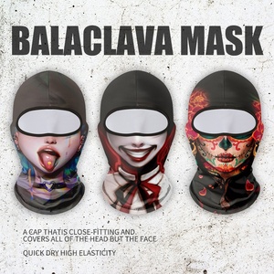 Pasamontañas de Verano Unisex para Motociclismo al Aire Libre, Forro para Casco, Cubrecabezas, Máscara Facial Divertida, Spandex/Poliéster - Product Image 3