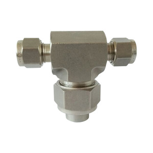 Raccord en T en acier inoxydable King SS316L fileté 3000/6000 PSI pour tuyauterie industrielle - Product Image 1