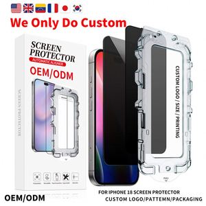 Herramienta Aplicadora de Protector de Pantalla de Privacidad OEM para 18 Pro 2.5D 9H, Kit de Instalación de Vidrio Templado Antirrayaduras y Antipolvo - Product Image 1