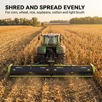 Nouveau modèle 2026 en promotion : Broyeur à fléaux pliant AWON SC600 de 6 m de large, monté sur tracteur (prise de force)