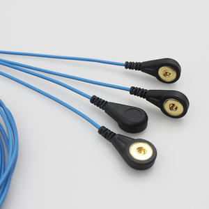 Câble d'électrode à bouton-pression 4.0 pour instrument <span class=keywords><strong>de</strong></span> physiothérapie à impulsions basse fréquence, à conducteur unique et blindé - Product Image 4