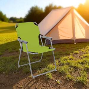 Klassische leichte Metallrahmen klappbare Gartens tühle für Strand camping im Freien Angeln Reist änder für den Park gebrauch - Product Image 2