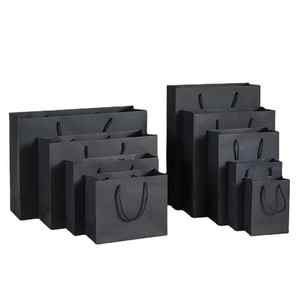 Emballage en carton boutique en tissu personnalisé de marque sac en papier cadeau rose bon marché mat avec votre propre logo pour les petites entreprises - Product Image 4