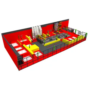 室外室内定制游乐园成人儿童蹦极游乐场充气气囊商业蹦床公园