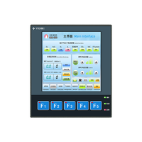 Combo PLC HMI Integrado de 4 Pulgadas con 5 Teclas, FX3G-20MR con Analógico Integrado y 2 Sensores de Temperatura NTC10K, para Invernadero/Bomba/Máquina de Empaque