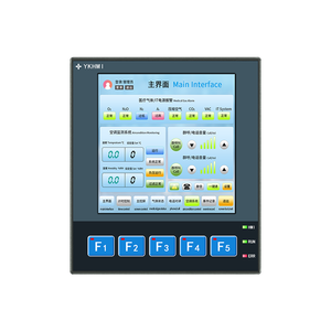 หน้าจอสัมผัส HMI PLC ขนาด 4 นิ้ว แบบออลอินวัน พร้อมปุ่มกด 5 ปุ่ม <span class=keywords><strong>FX3G</strong></span>-20MR ในตัว แอนะล็อก <span class=keywords><strong>2AD</strong></span> 2DA 2 อินพุตวัดอุณหภูมิ NTC10K -50-150C - Product Image 1