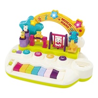 Cartoon Dancing Animals Plastic Mini Electric Organ Piano With Flash Light & Sound Effects Toy Musical Instruments for Kids