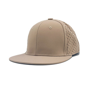 Chất Lượng Cao 6 Bảng Điều Chỉnh Được Trang Bị Phẳng Brim Ngoài Trời Thể Thao <span class=keywords><strong>Cap</strong></span> Tùy Chỉnh Hip Hop Laser Khoan Đóng Snapback Hat Cho Đi Xe Đạp Đi Du Lịch - Product Image 6