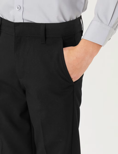 Pantalons d'école pour garçons ISO, coupe droite, personnalisables, noirs, coupe slim, uniforme scolaire pour enfants, vente en gros - Product Image 4