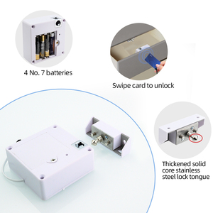 Casier à cartes RFID pour salle de sport, sauna, serrure de cabinet invisible en alliage d'aluminium avec application Tuya, option de stockage de données sur le cloud WiFi - Product Image 4