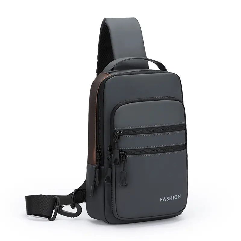 2023 nouveau sac de poitrine de créateur antivol USB bandoulière épaule en Nylon sacs de voyage décontracté bandoulière poitrine sac à bandoulière pour hommes