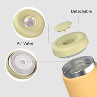 Thermos en acier inoxydable de haute qualité, récipient alimentaire isolé, pot alimentaire sous vide de qualité alimentaire