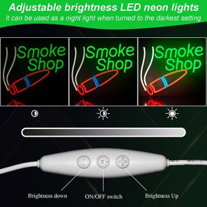 Smoke shop neon LED dimmable USB powered ambient <b>light</b> store <b>window</b> decoration <b>light</b> street indicator <b>light</b> landscape <b>light</b> 5v - Product Image 2