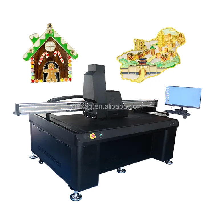 Impresora visual UV Máquina de impresión de emblemas Máquina de colorear broche