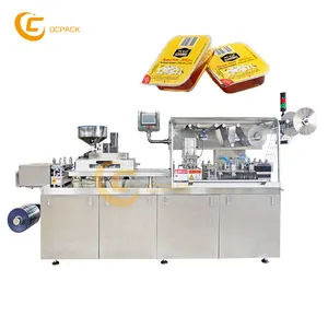 Automatic thermoforming liquid sealing jam ketchup honey blister packing machine price