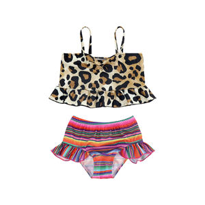 Nuovo Costume da Bagno per Ragazze 2023, Bikini di Alta Qualità, Grazioso Costume da Bagno a Bretelle per Bambine, Costume da Bagno Leopardato per Ragazze - Product Image 4
