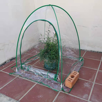 Serre d'hiver personnalisée à motif uni pour jardin extérieur, protection des plantes, coupe-vent, en polyester, avec fermeture éclair, forme triangulaire