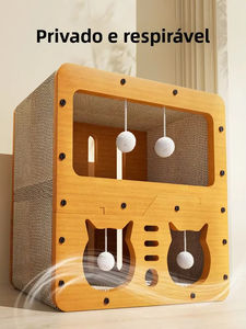 Meubles en bois personnalisés en gros, style extérieur, <span class=keywords><strong>maison</strong></span> pour chat, <span class=keywords><strong>maison</strong></span> pour animaux de compagnie pour chats, hamsters, chiens, lapins avec motif animal - Product Image 2