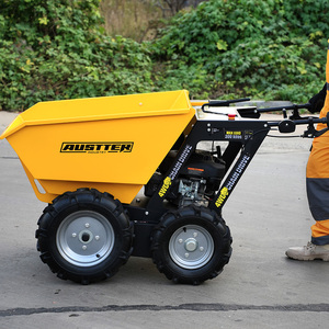 AUSTTER Mini <span class=keywords><strong>brouette</strong></span> <span class=keywords><strong>motorisée</strong></span> automotrice à 4 roues motrices <span class=keywords><strong>pour</strong></span> jardin - Product Image 3