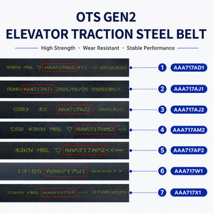 AAA717AM2/AP2/AJ2/AD1/W1/X1 <strong>Elevator</strong> <strong>Parts</strong> Lift Traction Belt Steel Belt for Ots <strong>Elevator</strong> - Product Image 5