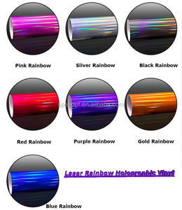 Pellicola Adesiva in Vinile Cromato Olografico Arcobaleno FYL PET, Cambio Colore, per Wrapping Auto - Product Image 3