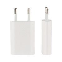 Cargador de Viaje USB Mini de Carga Rápida de 5W con un Solo Puerto, Adaptador Universal con Enchufe Europeo, 5V 1A, Delgado, PD, para Laptop, Auriculares, OVP