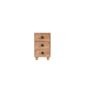 Minimalist Design Nano Tall 3 <b>Drawers</b> Spacious Wood and PP Storage for <b>Small</b> Items for Any Room Organization - Product Image 3