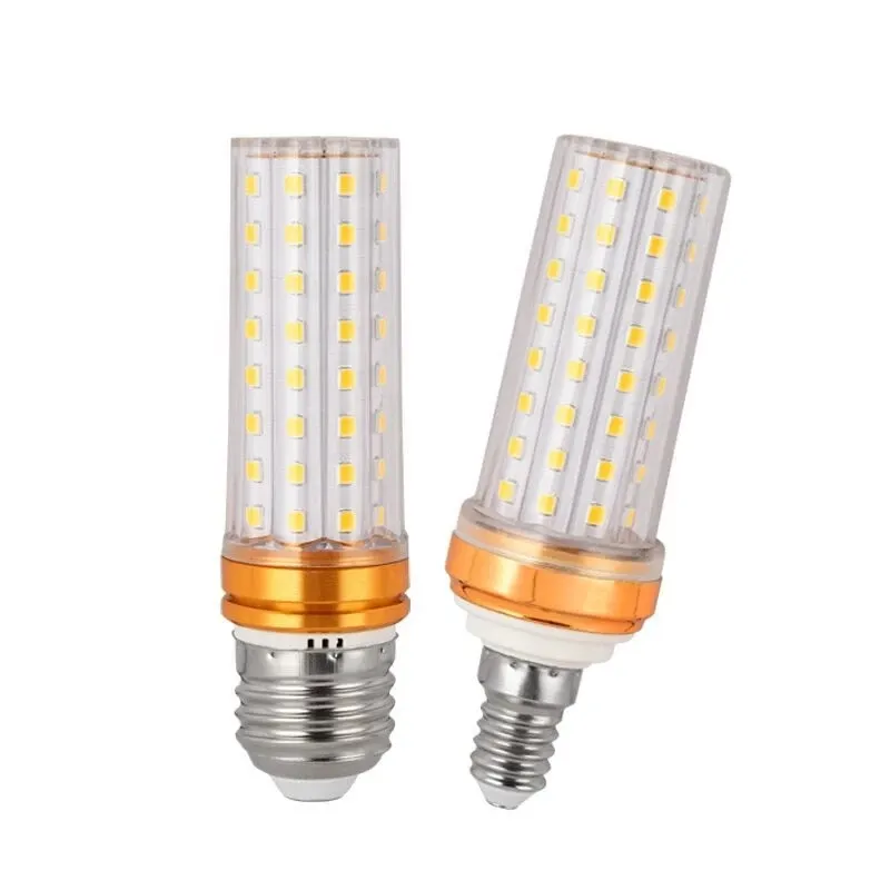 Lâmpada led super longa e27 e14 12w 16w 20w 24w, lâmpada ac220v 240v, sem cintilação, 2835 smd, luz milho