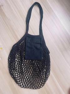 Custom Cotton Mesh Grocery Fruit Foods Mesh Net <b>Bag</b> Long Handle Net <b>String</b> Shopping Tote <b>Bags</b> Mesh Carry <b>Bag</b> - Product Image 4