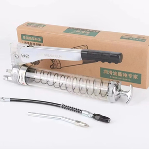 Nouveau produit : Pistolet à graisse manuel haute pression 600CC/900CC, pompe <span class=keywords><strong>brevet</strong></span>ée à double engrenage pour un travail réduit, pistolet d'injection d'huile - Product Image 1