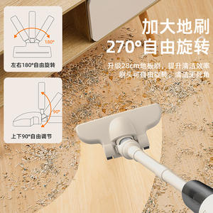 Aspirateur à main sans fil portable S681, boîte à poussière de 0,5 L, utilisation à sec avec embout plat, alimenté par batterie - Product Image 5