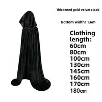 Cape en tissu d'Halloween pour adultes et enfants, style européen et américain, accessoires de déguisement de Diable, Sorcier, Démon, Vampire