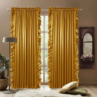 Rideaux de chambre occultants de haute qualité, personnalisables, prêts à poser, avec œillets tissés solides, en polyester/coton teint en fil, motif échelle, pleine longueur