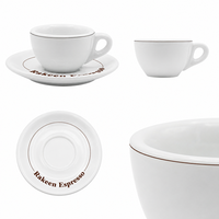 Tasses et soucoupes en céramique personnalisées pour café, cappuccino, expresso, latte, 50 ml, 80 ml, 140 ml, pour la vente en gros
