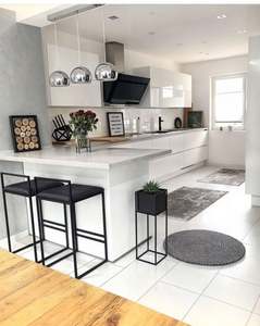 Shaker moderne blanc armoire de cuisine personnalisé modulaire paquet plat meubles pour nouvelle maison conçu pour les constructeurs - Product Image 2