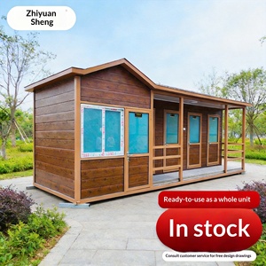 Toilettes mobiles extérieures avec douche intégrée pour parcs paysagers, finition simple. Pour le commerce international, veuillez contacter M. Yao. - Product Image 3