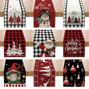 Camino de mesa navideño de tela, decoración navideña para el hogar, mantel, adorno navideño, <span class=keywords><strong>XM</strong></span>-271 - Product Image 1