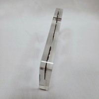 Support d'affichage transparent en acrylique personnalisé avec puce électronique intégrée, pour spécimens, souvenirs technologiques et trophées