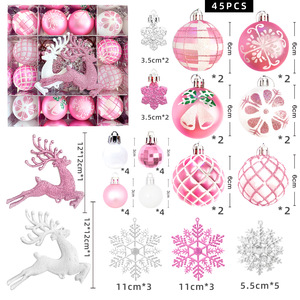 Logotipo personalizado y tamaño de bolas artesanales adornos navideños hechos a mano para <span class=keywords><strong>pintar</strong></span> el árbol colgante montar juego de bolas de <span class=keywords><strong>Navidad</strong></span> - Product Image 3