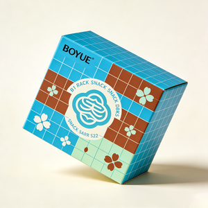 Boîte en papier coloré en matériaux recyclés de qualité alimentaire, résistante à l'huile, laminée UV, imprimée sur mesure pour l'emballage de biscuits faits <span class=keywords><strong>maison</strong></span> et de pâtisseries. - Product Image 3