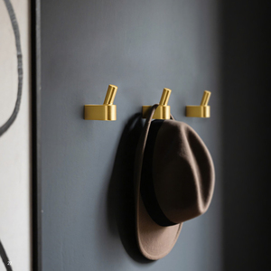 Sản xuất vuông gắn móc áo rắn Hợp kim kẽm duy nhất prong hat <span class=keywords><strong>Hooks</strong></span> - Product Image 1