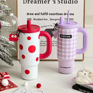 C81 2025 Noël Gobelet Géant Isotherme en Acier Inoxydable 316 à Triple Paroi, Tasse à Café Thermique Grande Capacité - Product Image 2