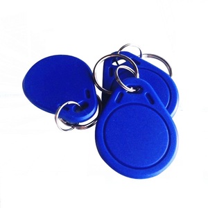 Blanco/azul/negro 40*31mm de control de acceso rfid de 13,56 MHz clave fob 125khz em4100 para hotel la cerradura de la puerta - Product Image 1