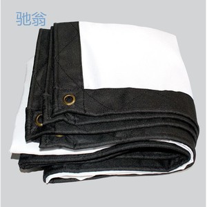 شاشة عرض محمولة مزدوجة الوجهين NVVdooo بوصة قابلة للطي مضادة للتجعيد أبيض غير لامع للمنزل داخلي وخارجي - Product Image 6