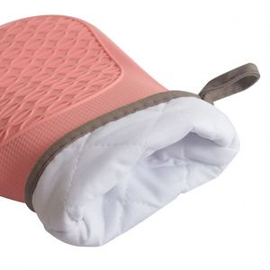 Novelty Kitchen Oven Mitts Food Grade Silicone Cotton Double-Layer Customizable Heat Resistant <b>BBQ</b> Grill Gloves - Product Image 2